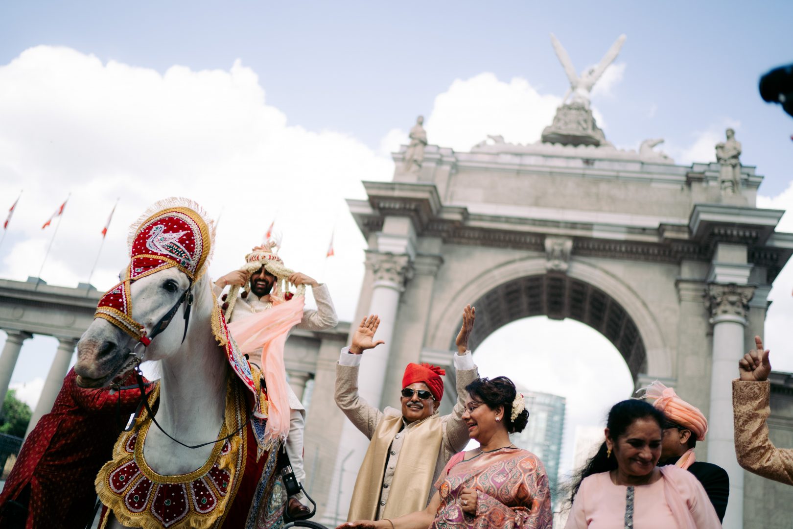 Indian wedding ceremony and celebration